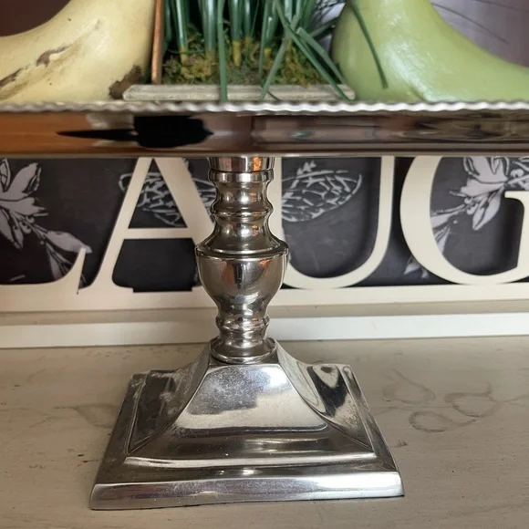 Godinger Silver Dessert Stand with Glass Dome